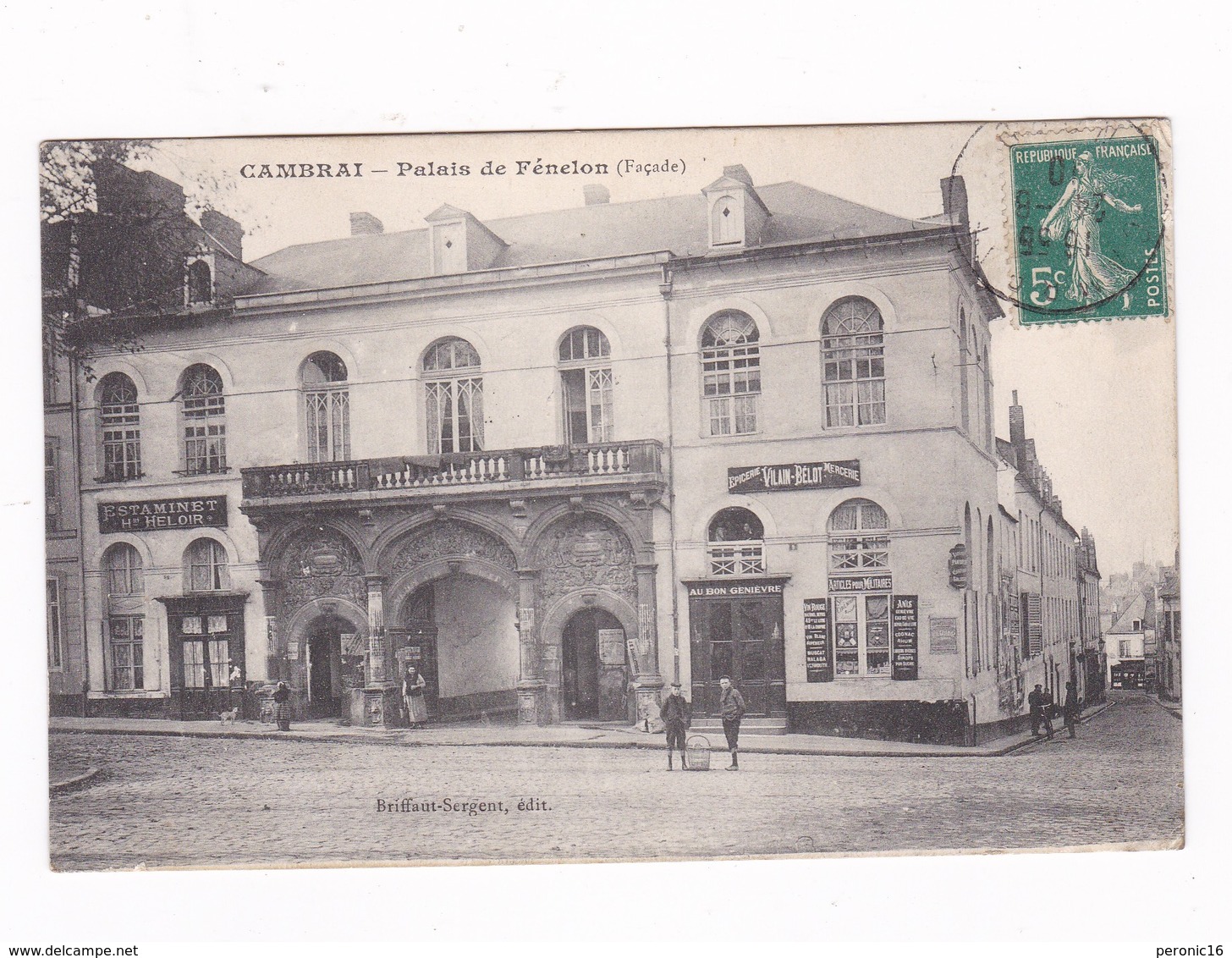 Jolie CPA Cambrai (Nord), Palais De Fénelon, A Voyagé En 1910 - Cambrai