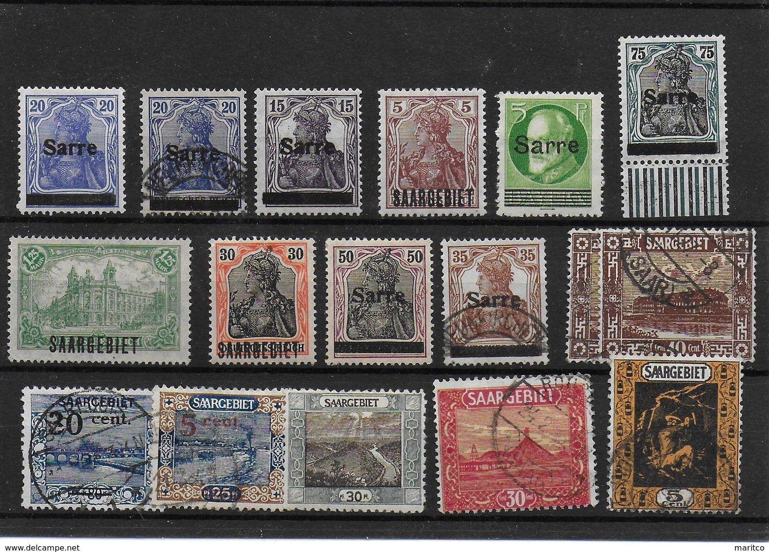 Lot Saargebiet - Used Stamps