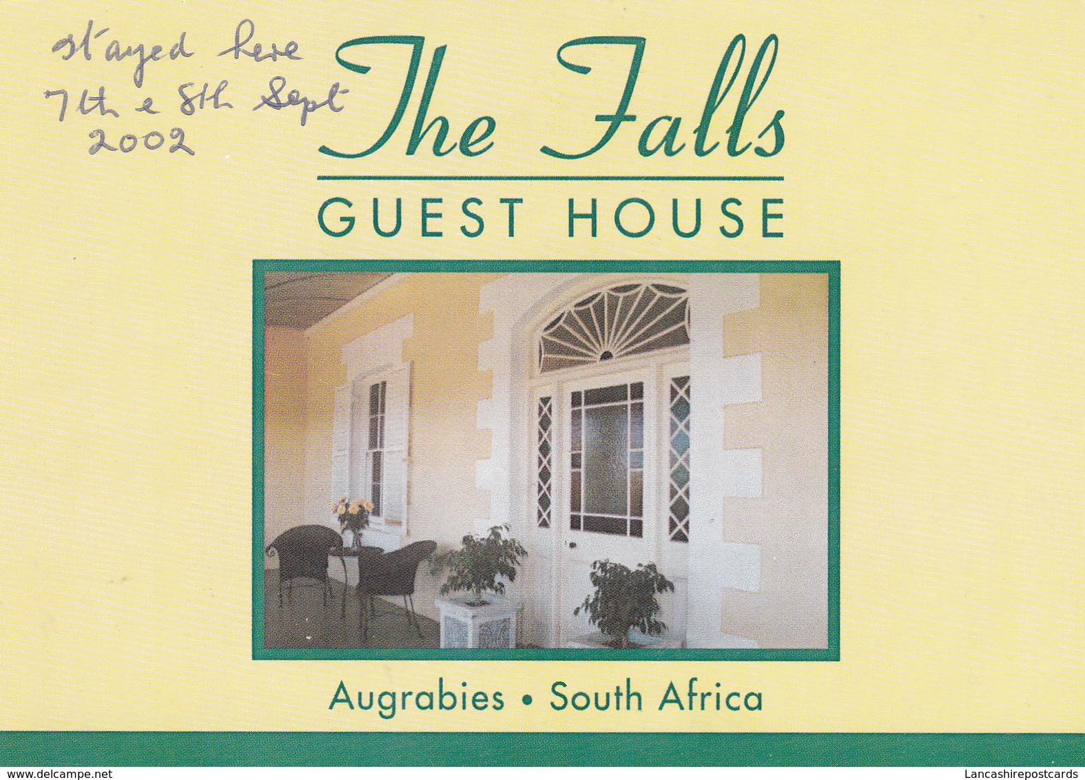 Postcard The Falls Guest House Augrabies South Africa My Ref  B23189 - Afrique Du Sud