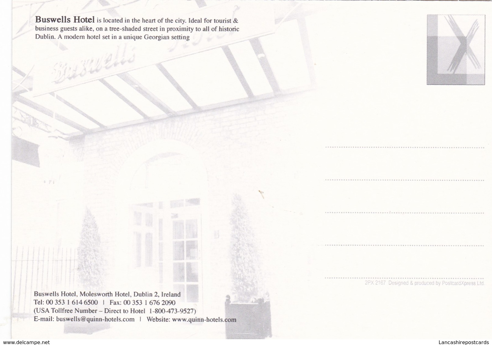 Postcard Buswells Hotel [ Molesworth Hotel ] Dublin My Ref  B23190 - Dublin