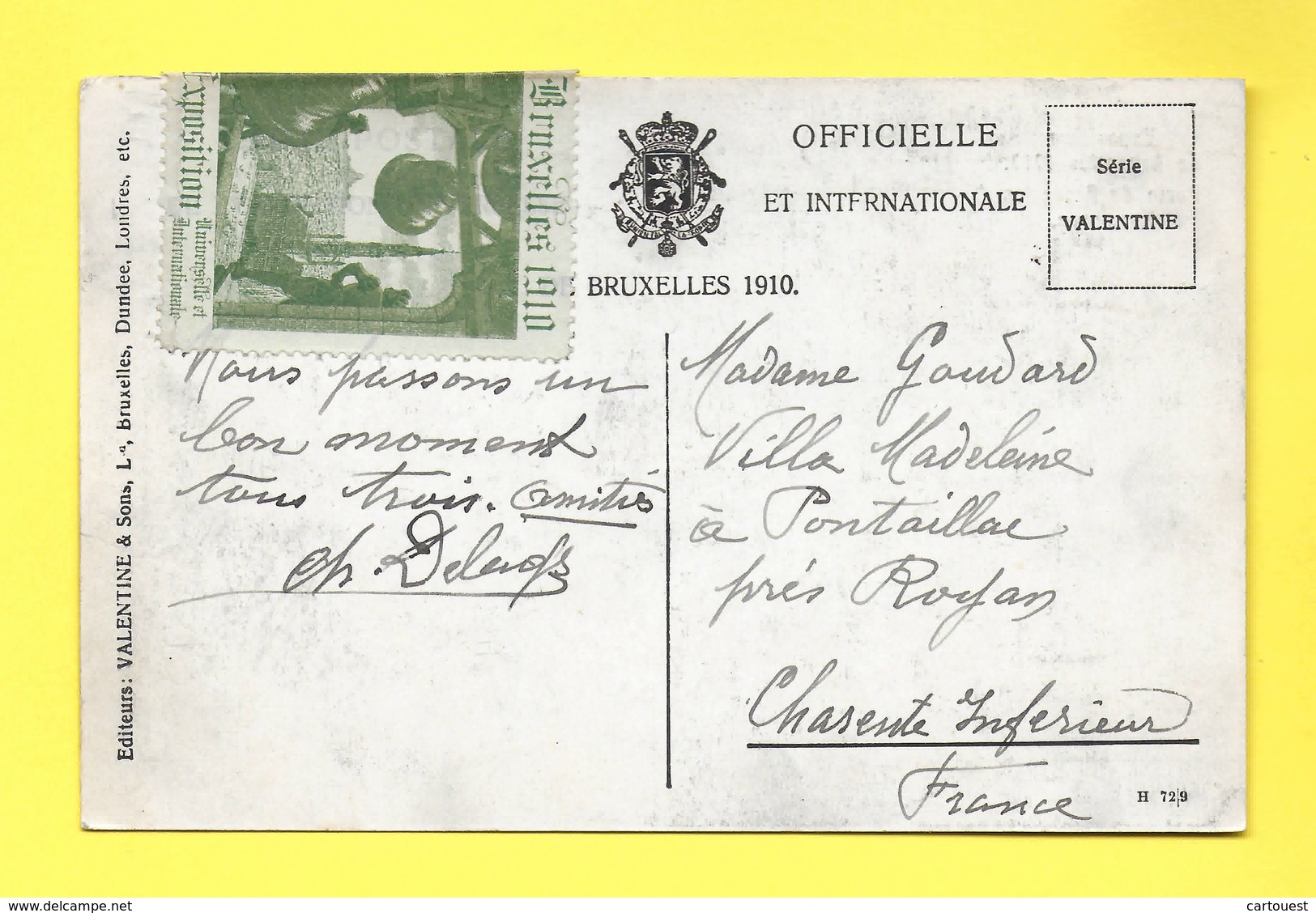 CPA  BRUXELLES ¤¤¤ EXPOSITION DE 1910 ¤¤¤ PORTE DE BRUXELLES ¤¤¤ KERMESSE ( Léopold II ) - Universal Exhibitions