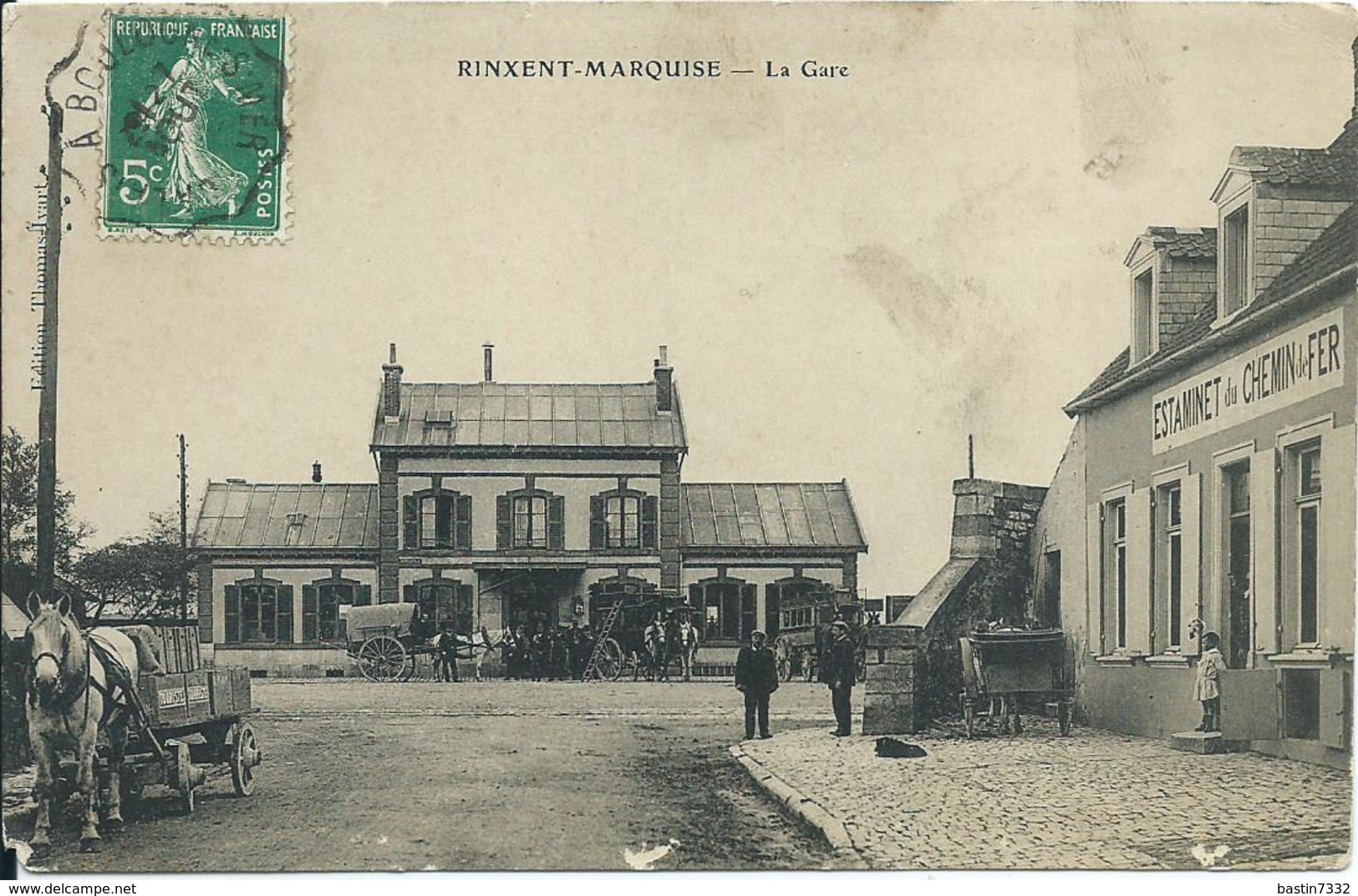 Rinxent-Marquise,La Gare 1909 - Marquise