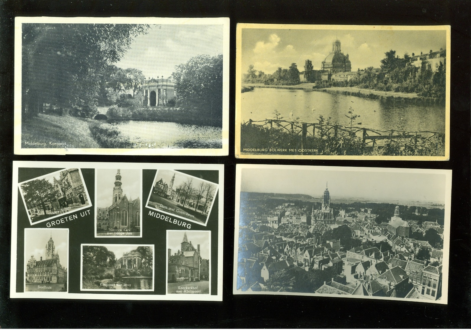 Mooi lot van 60 postkaarten van Nederland  Holland  Zeeland  Middelburg - 60 scans