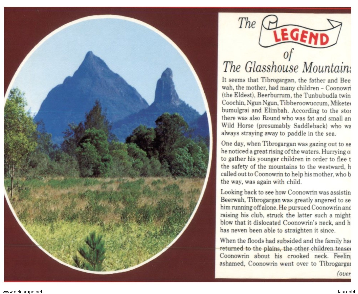 (370) Australia - QLD - Glasshouse Mountain Legend - Sunshine Coast