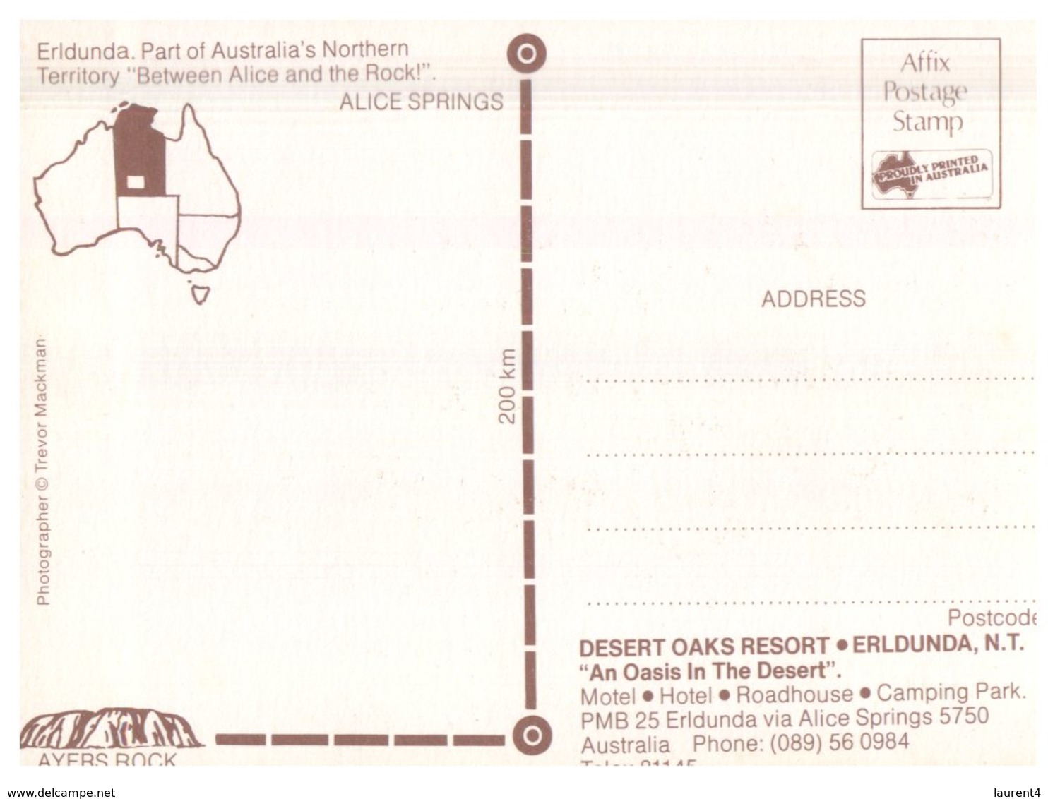 (370) Australia - NT - Eridunda - Zonder Classificatie