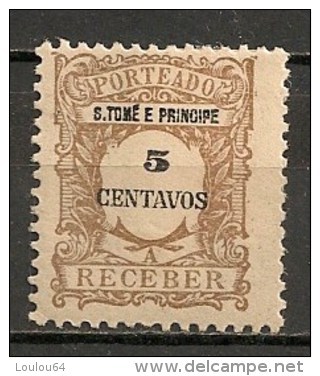 Timbres - Portugal - St Thomas Et Prince - 1922 - Taxe - Porteado - 5 Centavos  - - St. Thomas & Prince