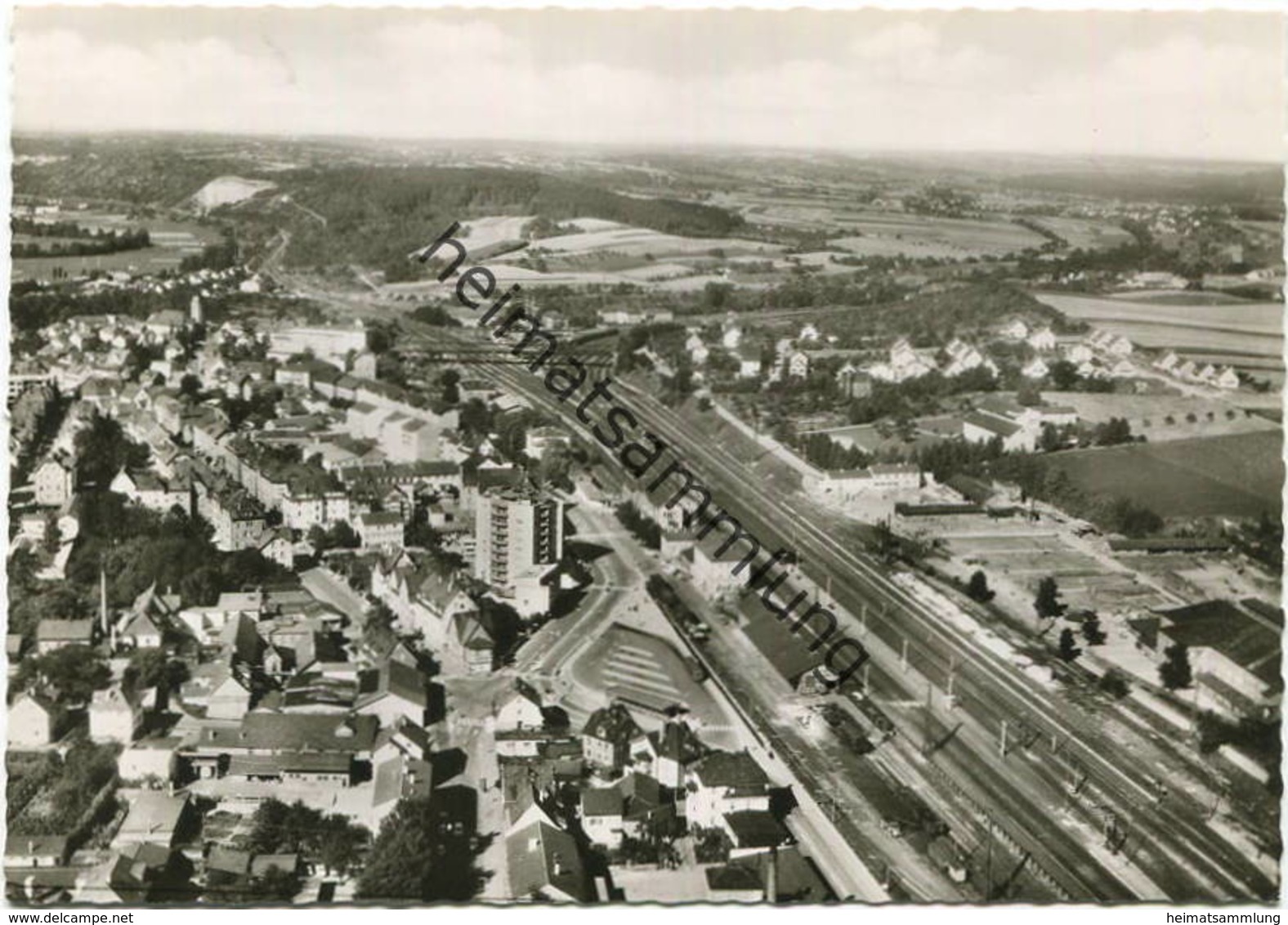 Mühlacker - Luftbild - Foto-AK Grossformat 60er Jahre - Verlag Melter Mühlacker - Mühlacker