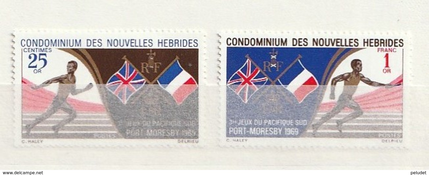 Nouvelles Hébrides 1969 152-53	Pacific Games	NH 2v - Nuevos