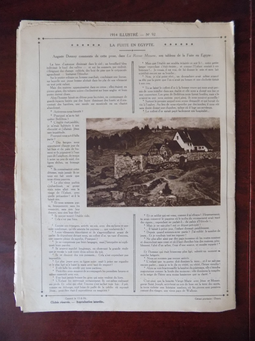 1914 Illustré N° 92 Chine - Camp Prisonnier Français - Chasse Baleine - Suède - Auguste Donnay - 1900 - 1949