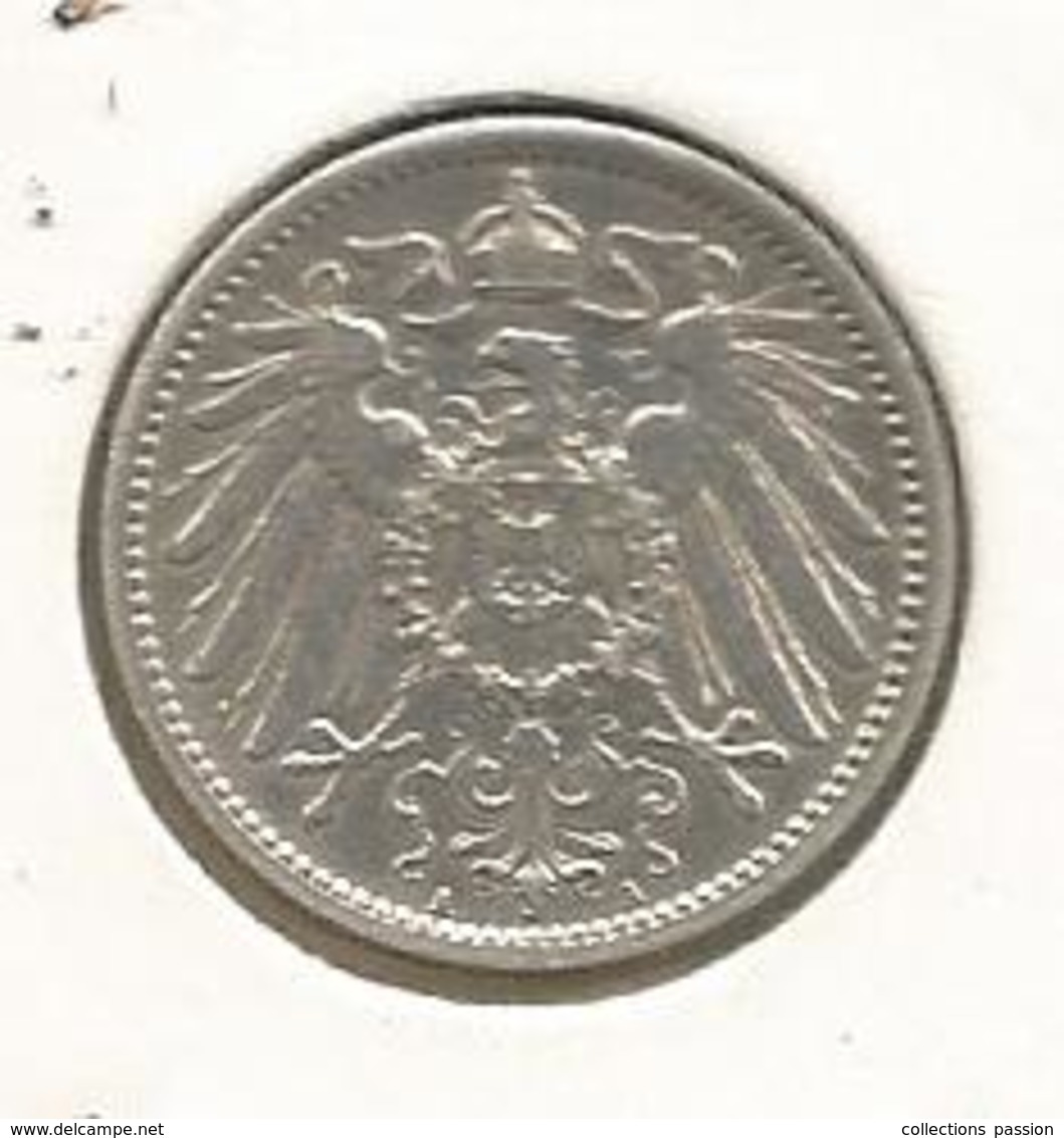 Monnaie, Allemagne ,1mark ,1909 A , Argent, 4 Scans - 1 Mark