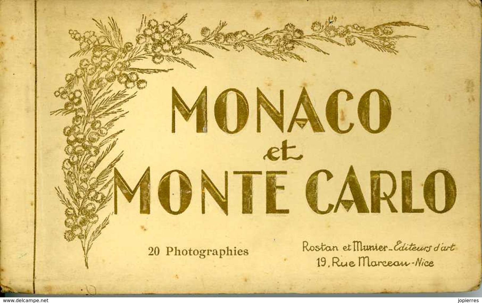 Carnet De 20 Photographies Monaco Et Monte Carlo - Colecciones & Lotes