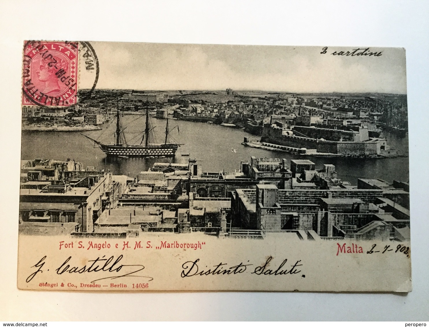 AK  MALTA  LA VALLETTA    1902. - Malta