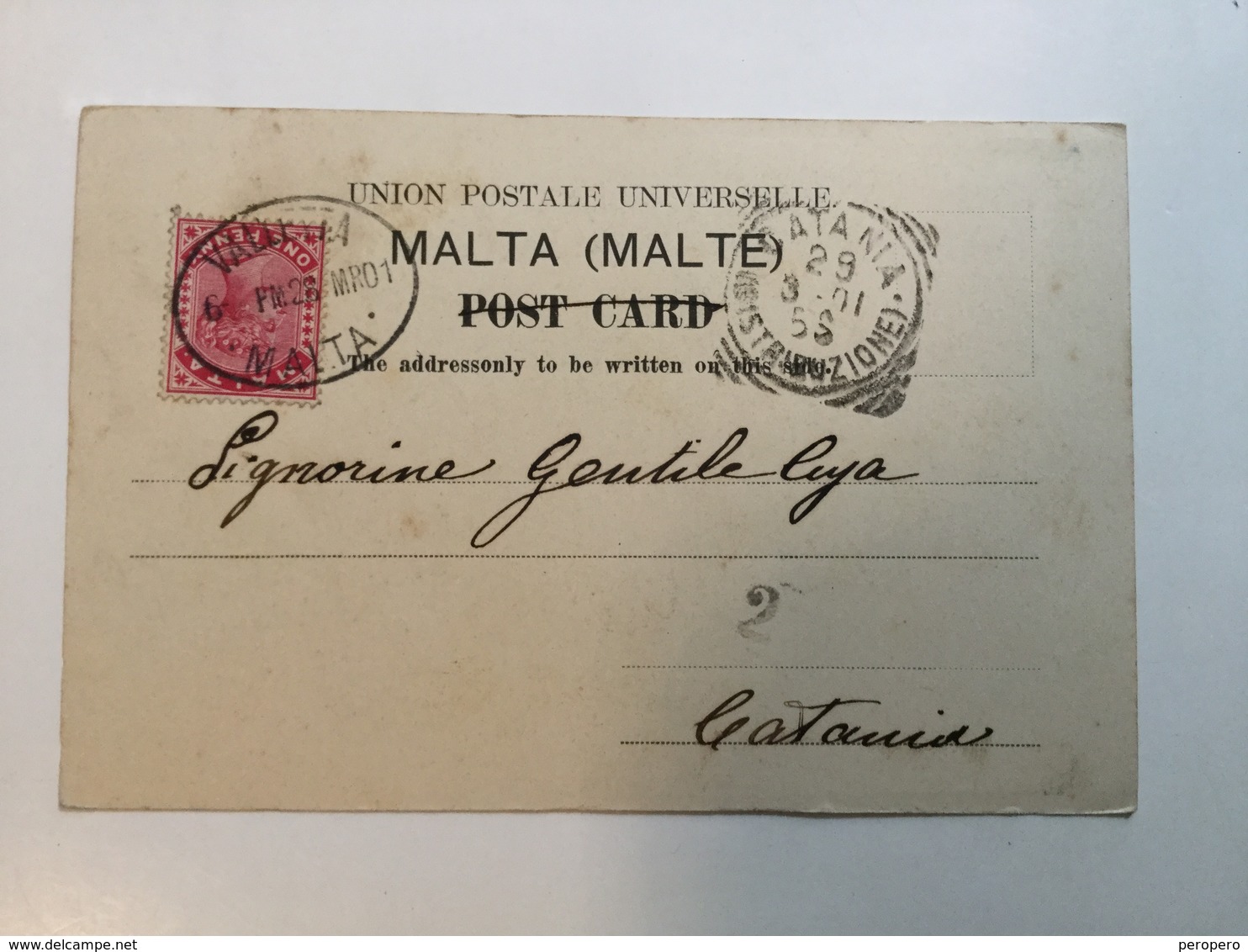 AK  MALTA  LA VALLETTA    1901 - Malta