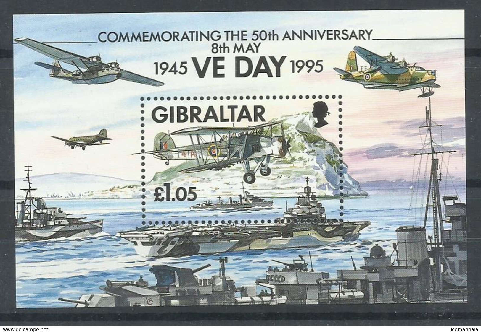 GIBRALTAR H/B AVIONES  MNH  ** - Gibraltar