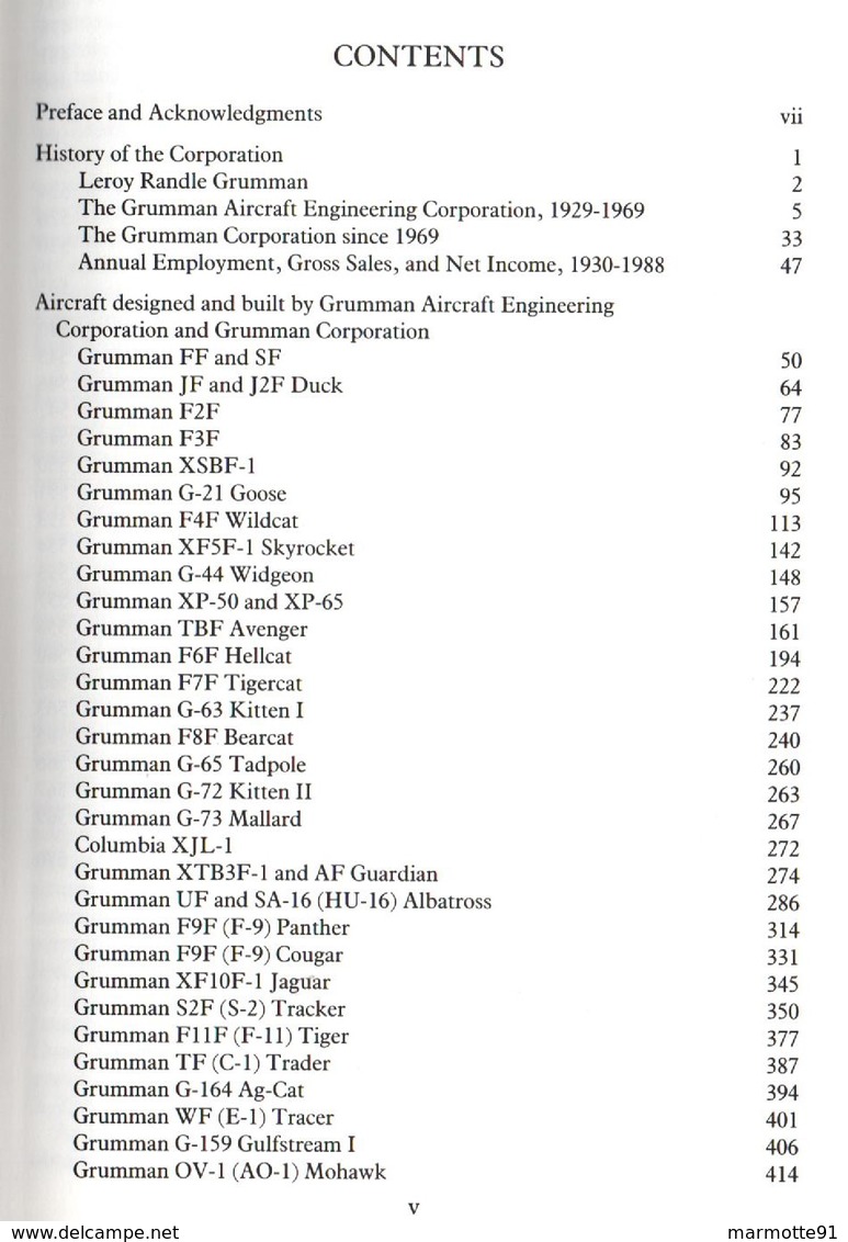 GRUMMAN AIRCRAFT SINCE 1929 AVIATION MILITAIRE CIVILE USA USSAF NAVY - Aviación