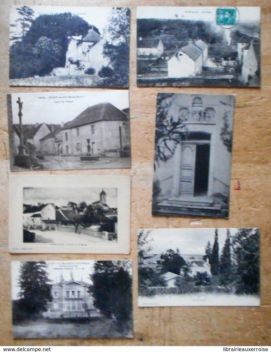 7 Cartes Postales BUCEY-LES-GY : Châteaux Jouart, Guilloz / Village / Pont / écoles / Triptyque / Vue - Andere & Zonder Classificatie