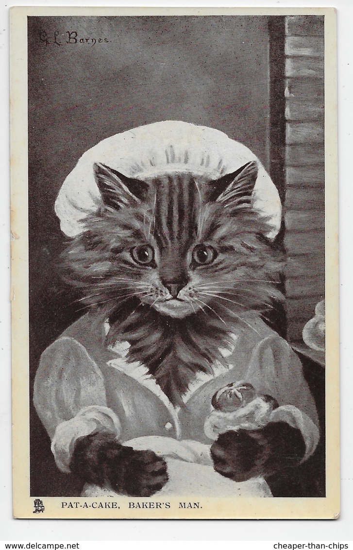 Cat - Pat-a-Cake, Baker's Man - G.L. Barnes - Tuck Glosso 5629 - Cats