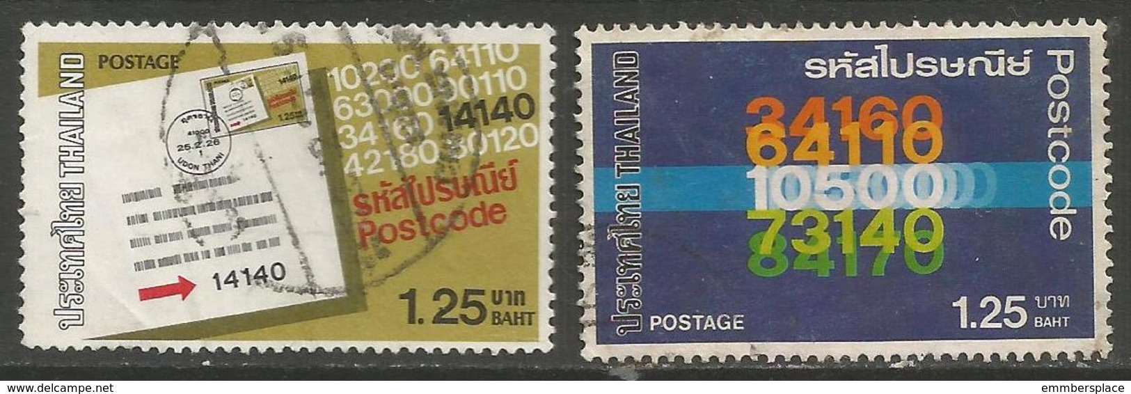 Thailand - 1983 Postal Code Used    Sc 1023-4 - Thailand