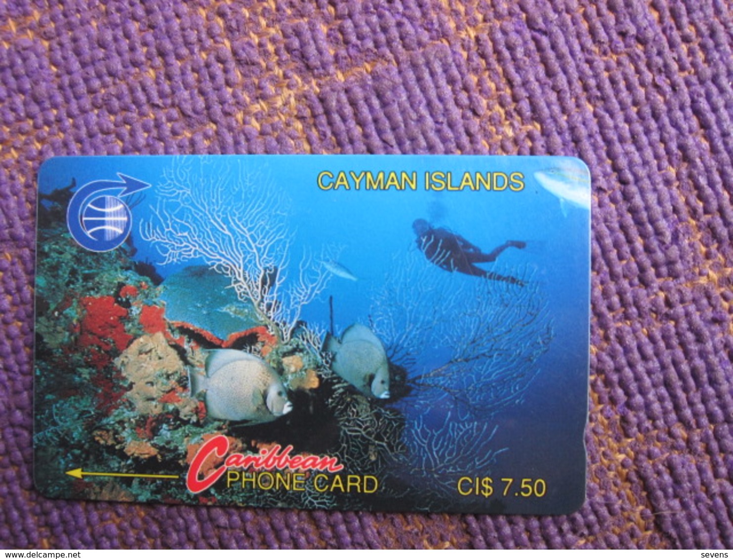 GPT Phonecard,2CCIA Coral, Used - Cayman Islands