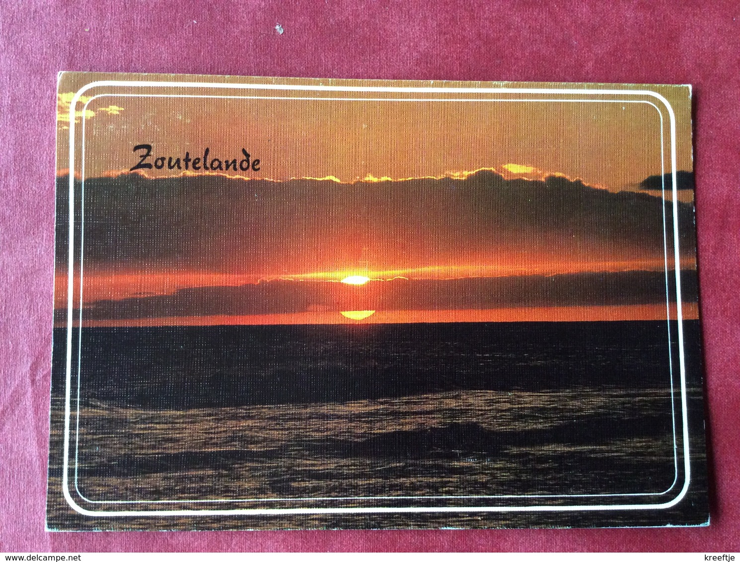 Nederland. Pays-Bas. Holland. Zoutelande  ( Zee Zonsondergang  ) - Zoutelande