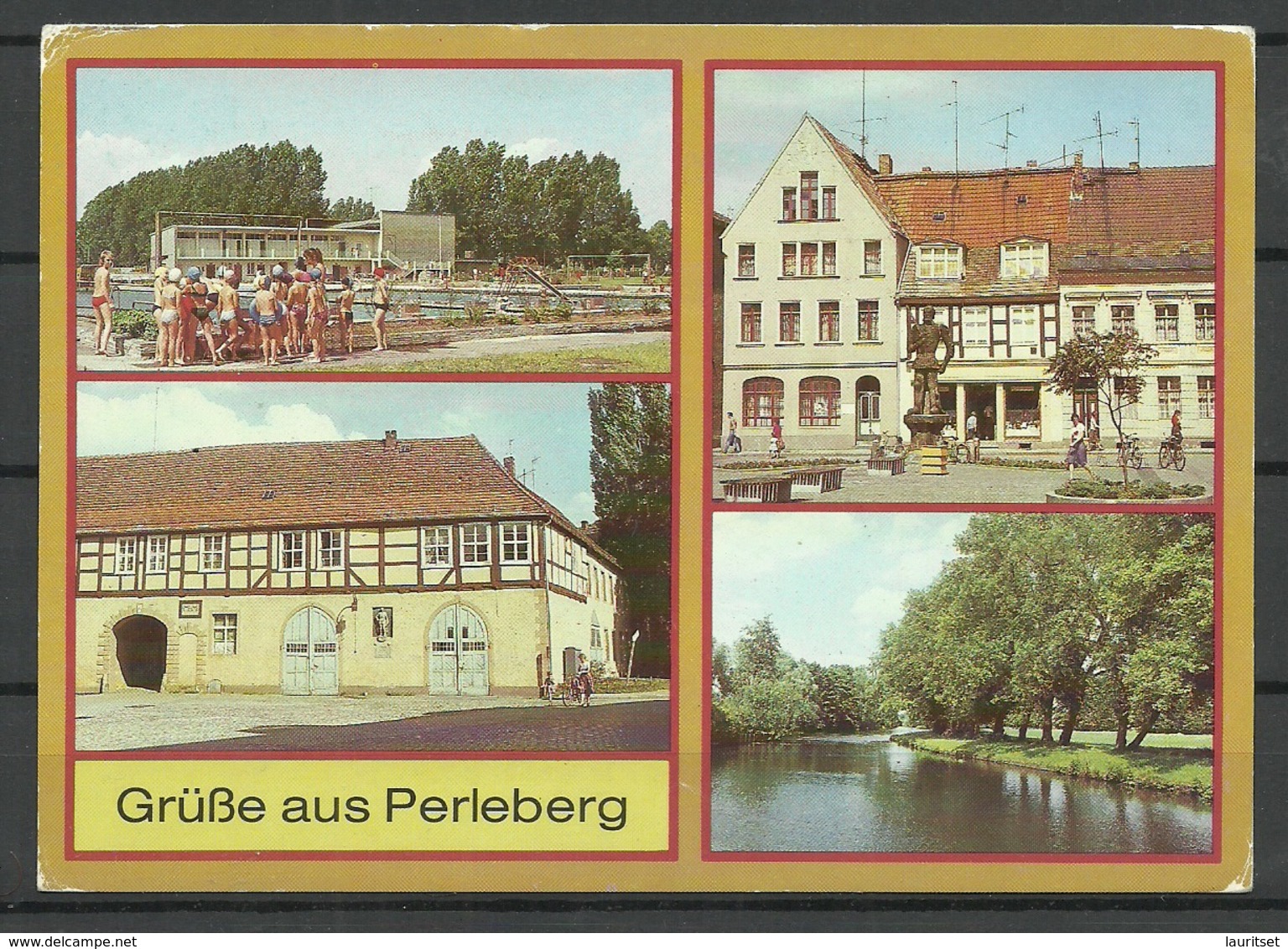 Germany DDR Post Card PERLEBERG Sent 1990 With Stamp - Perleberg