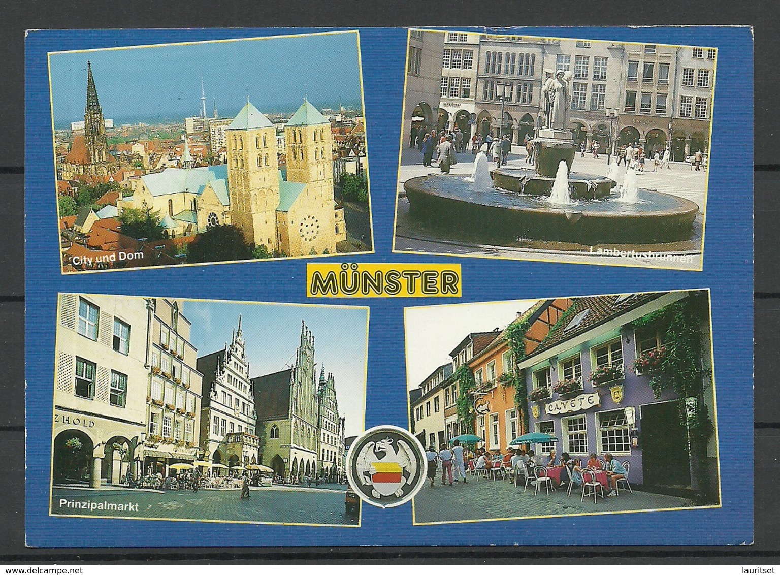 Deutschland Münster University Town Sent 1993 With Stamp - Muenster