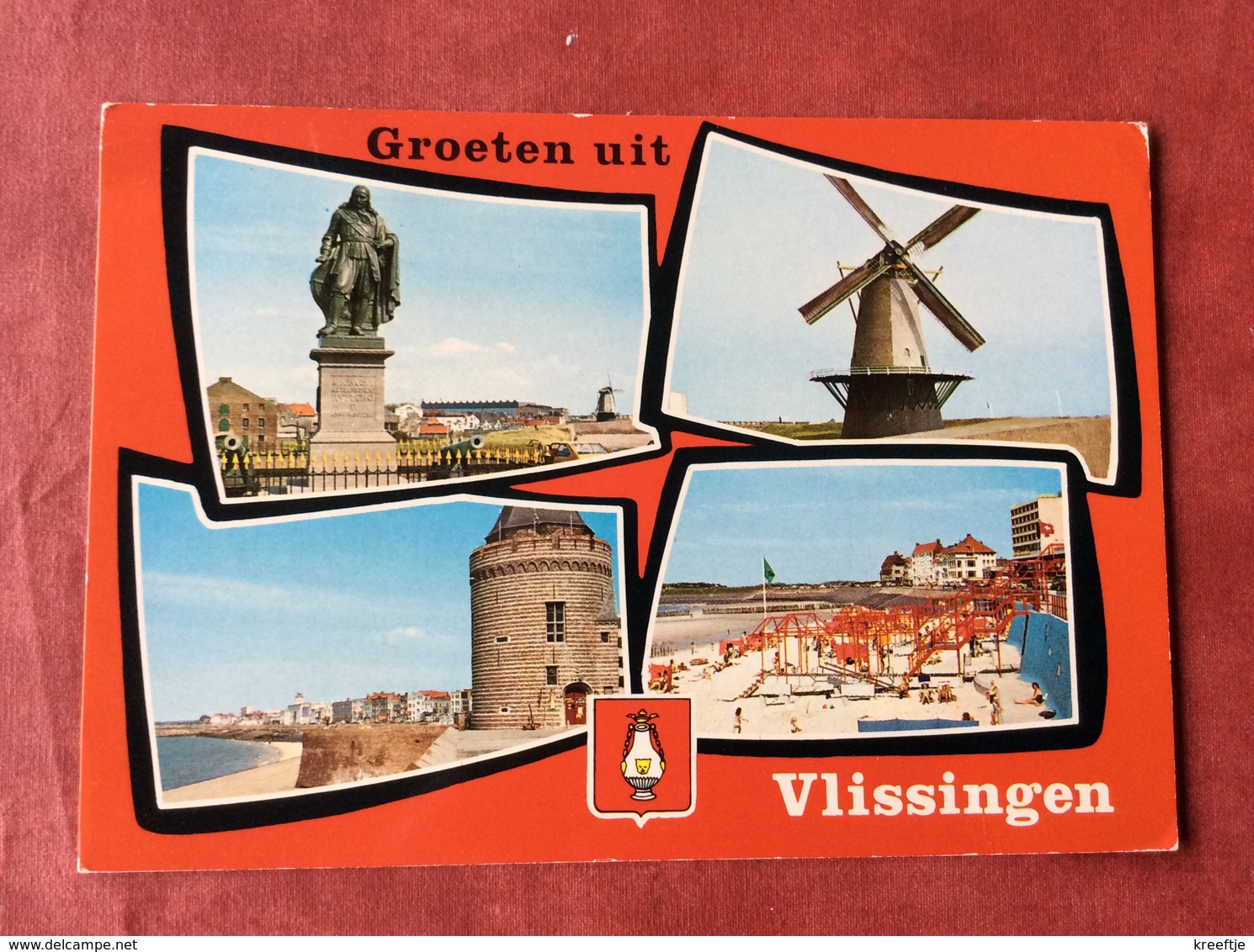 Nederland. Pays-Bas. Holland. Groeten Uit Vlissingen ( Molen Standbeeld ) - Vlissingen