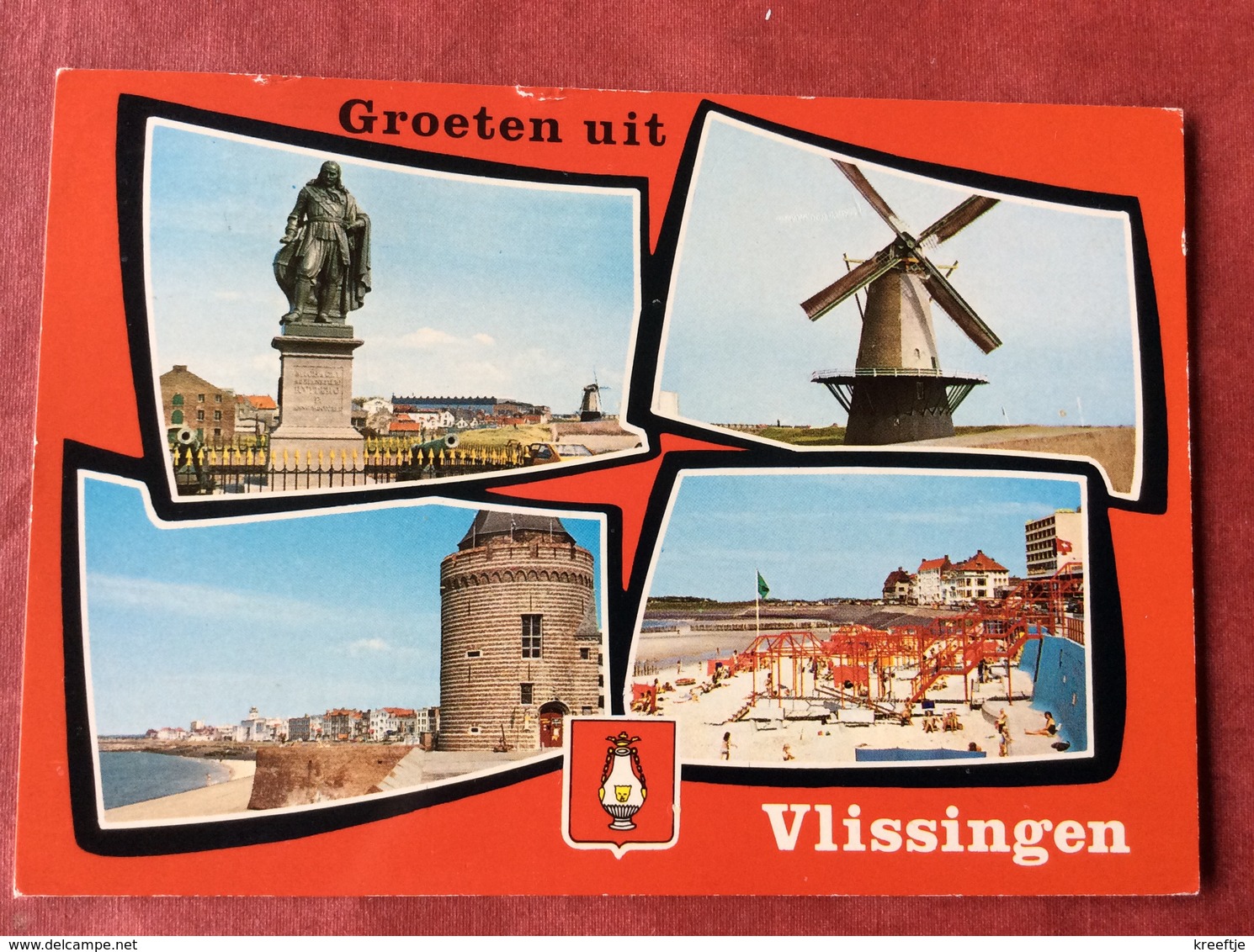 Nederland. Pays-Bas. Holland. Groeten Uit Vlissingen ( Molen Standbeeld ) - Vlissingen