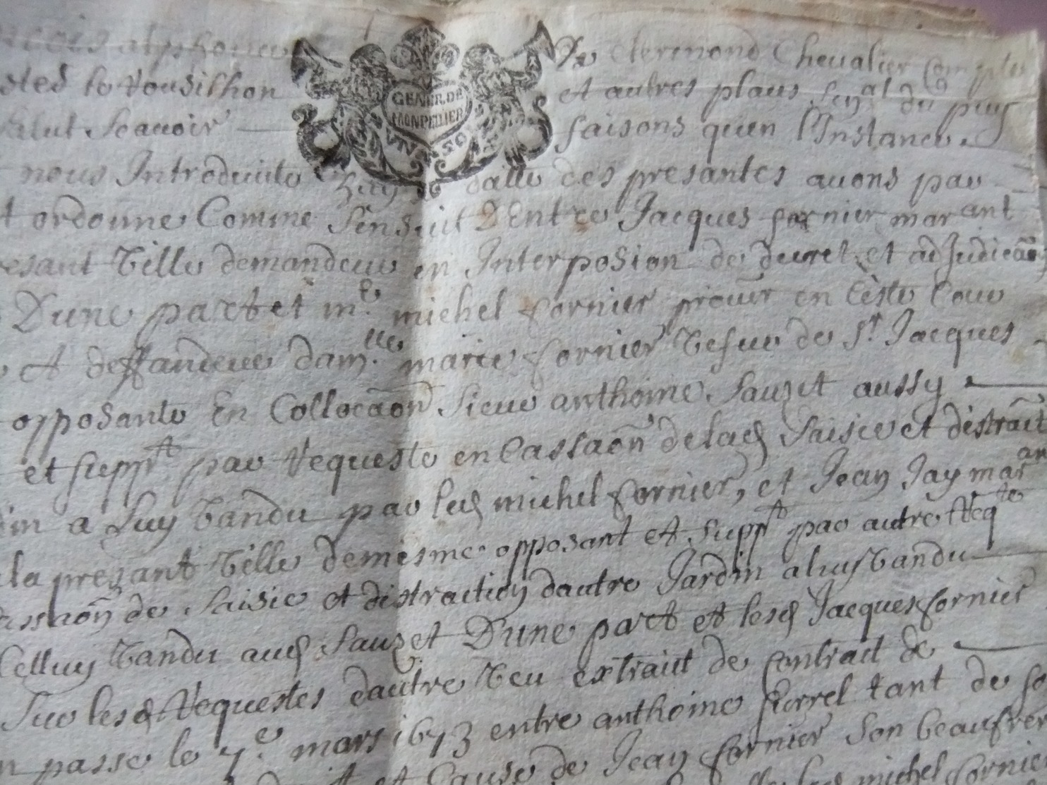 Document  LE PUY 1682 - Historical Documents