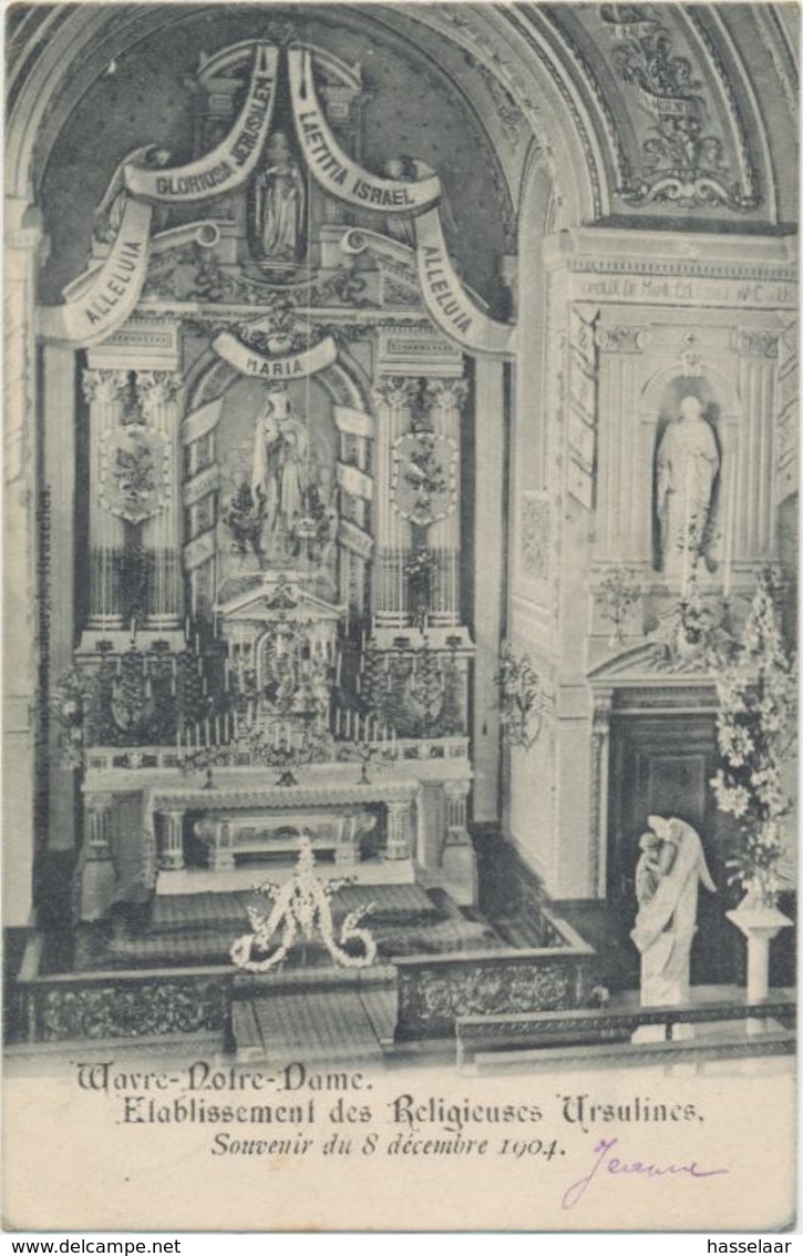 Wavre-Notre-Dame - Etablissement Des Religieuses Ursulines - Souvenir Du 8 Décembre 1904 - Sint-Katelijne-Waver