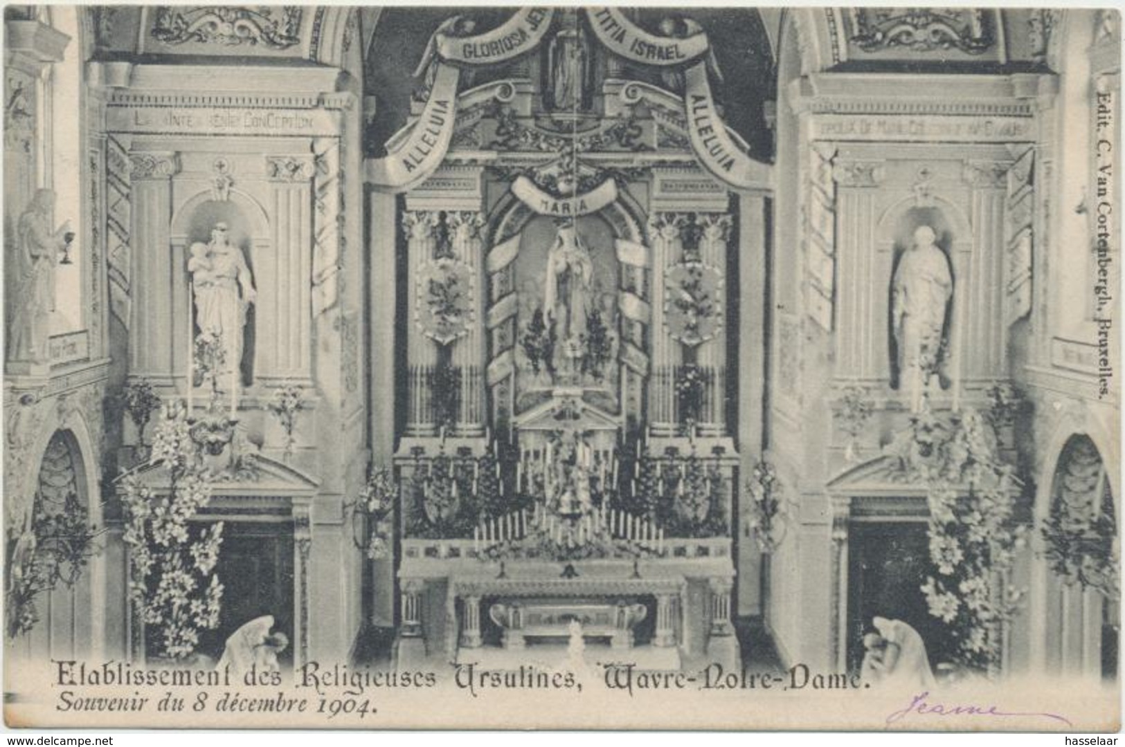 Wavre-Notre-Dame - Etablissement Des Religieuses Ursulines - Souvenir Du 8 Décembre 1904 - Sint-Katelijne-Waver