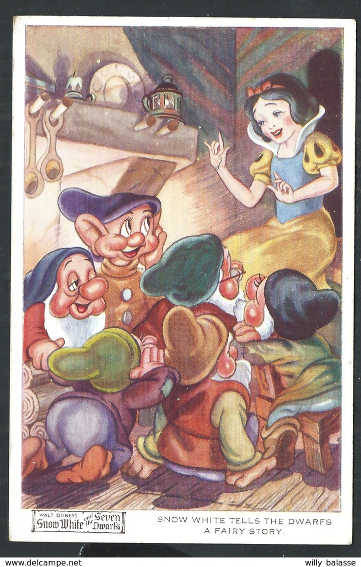 +++  CPA - Carte Fantaisie - WALT DISNEY - SNOW WHITE - Blanche Neige 7 Nains  // - Autres & Non Classés