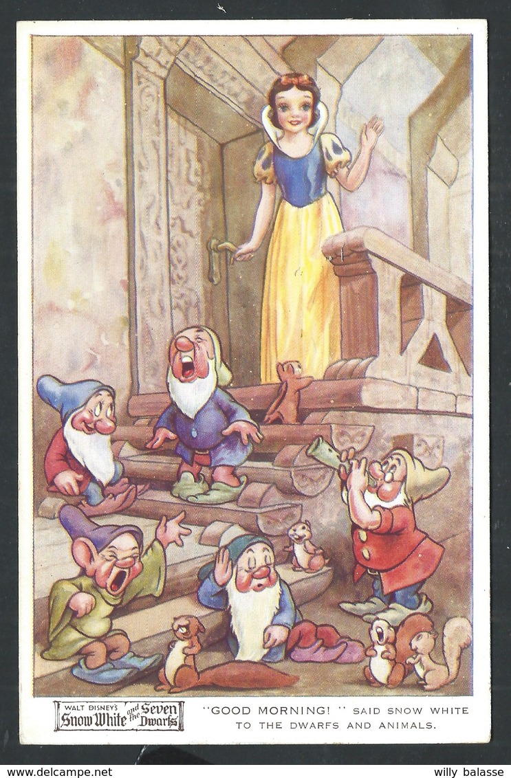 +++  CPA - Carte Fantaisie - WALT DISNEY - SNOW WHITE - Blanche Neige 7 Nains  // - Autres & Non Classés