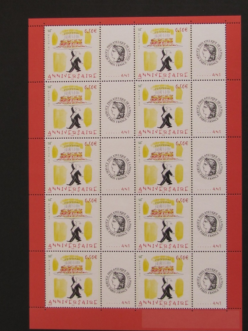 FEUILLE DE 10 TIMBRES PERSONNALISES  GOMMES BRILLANTE  N° 3688A  ** LOGO CERES - Other & Unclassified