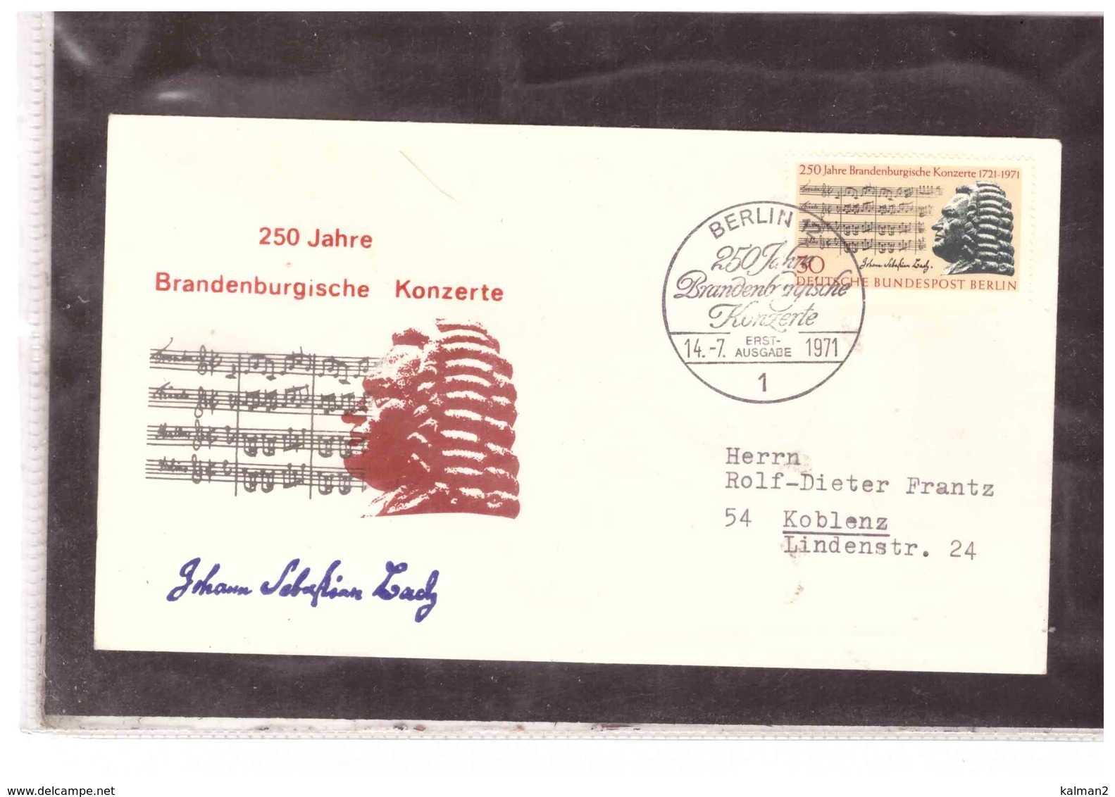 DE2065   -   BERLIN  14.7.1971   /     250 JAHRE BRANDENBURGISCHE KONZERTE - Musica