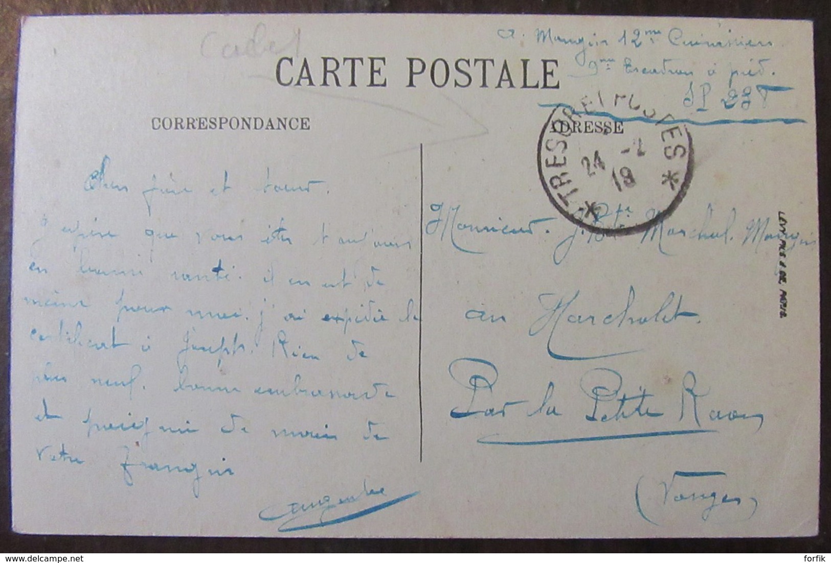 France - CPA Malo-Les-Bains - Scène De Plage - Carte Animée Circulée Corr. Militaire (cuisiniers) - Cachet Trésor - 1918 - Malo Les Bains