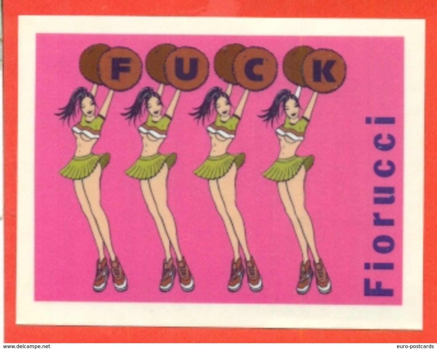 STICKERS FIORUCCI-DECALCOMANIE-FIGURINE FIORUCCI-MODA--PUBBLICITARIE-SERIE PIN-UPS-NUDI-NUDE-BARE- - Altri & Non Classificati