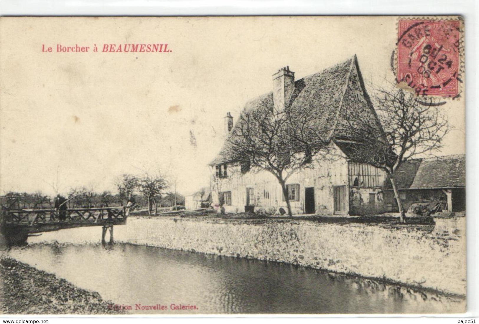 1 Cpa Le Borcher à Beaumesnil - Beaumesnil