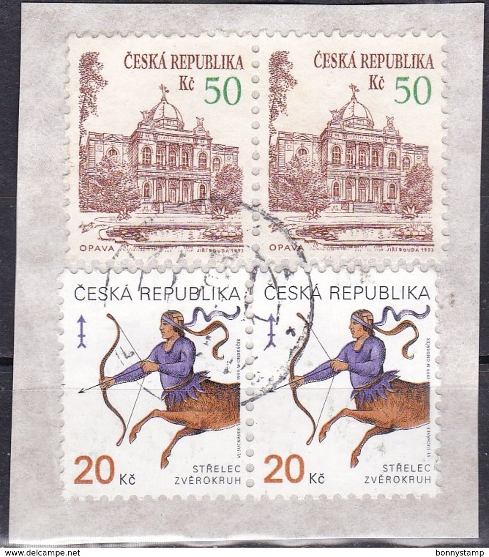 Repubblica Ceca - 1993/94, 50k Opava, Coppia - 1998-00, 20k Sagittarius, Coppia - Nr.2898 3067 Usato° - Usati