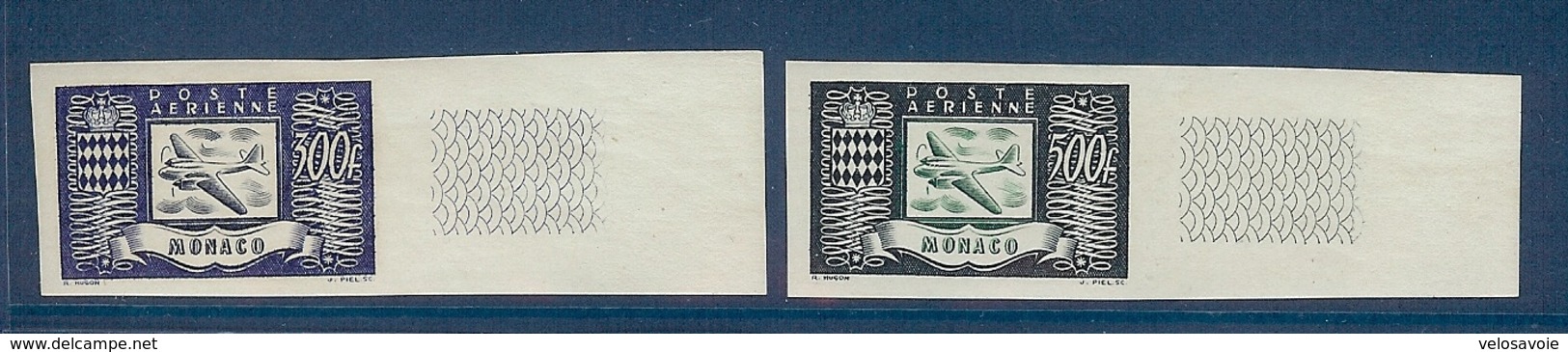 MONACO PA 42/44 NON DENTELES ** - Airmail