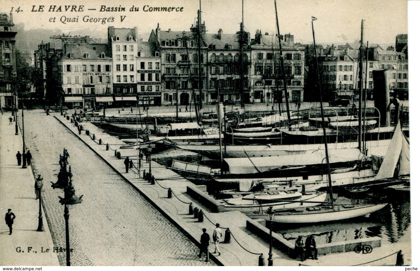 N°67032 -cpa Le Havre -le Bassin Du Commerce- - Port