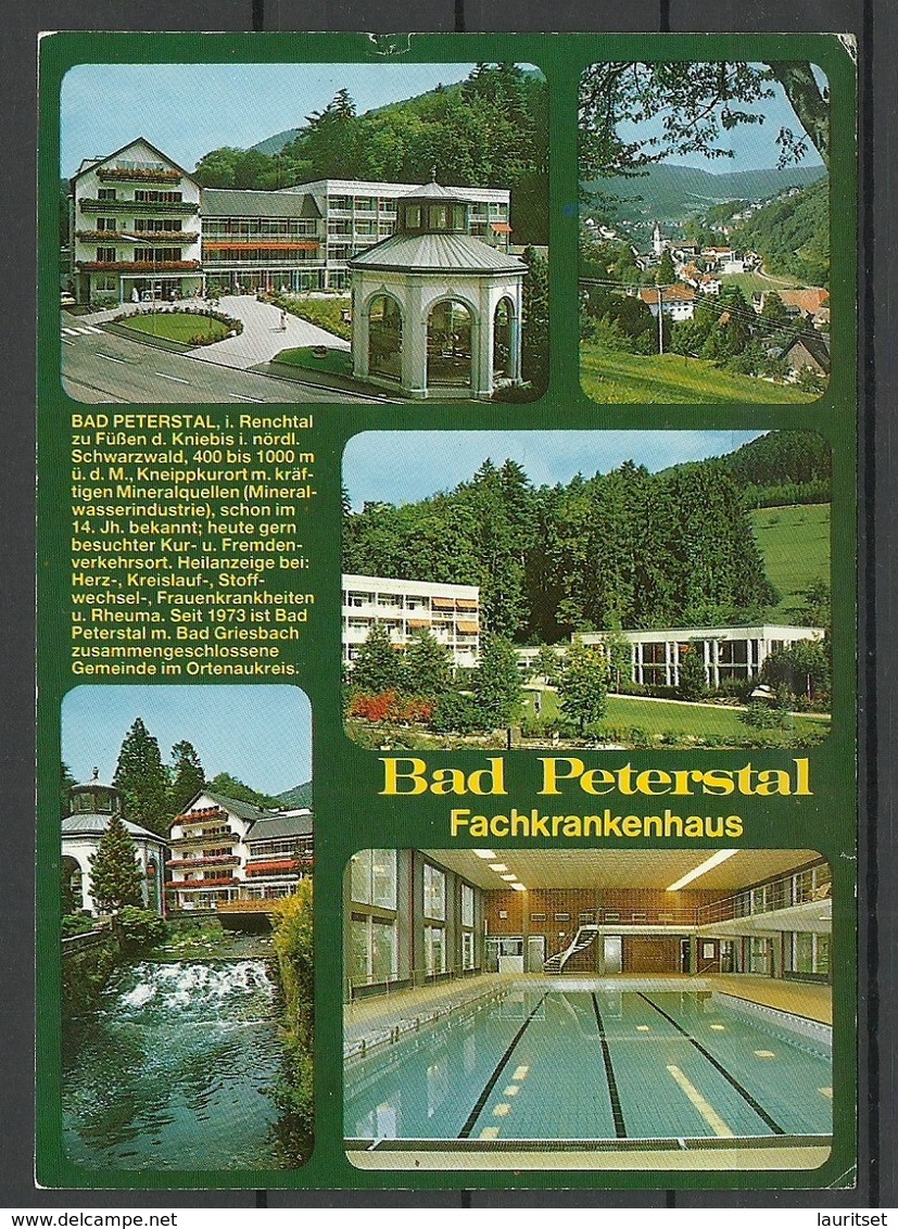 Deutschland BAD PETERSTAL Schwarzwald (sent, With Stamp) - Bad Peterstal-Griesbach