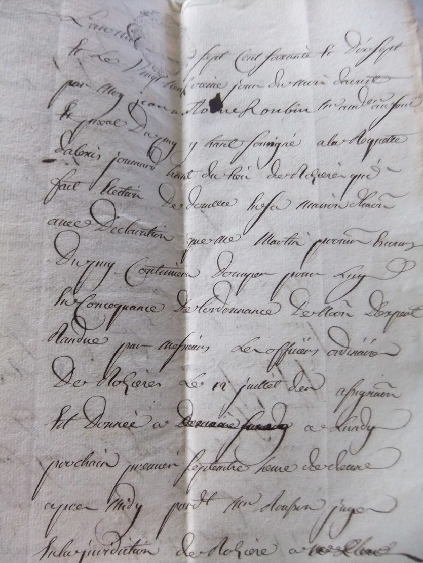 Document  LE PUY 1777 - Historical Documents