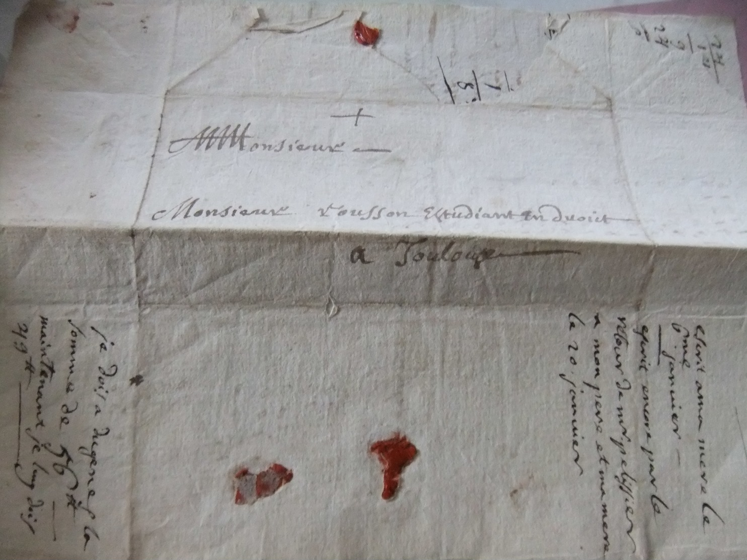 Courrier Fait Au PUY 1741 - Documents Historiques