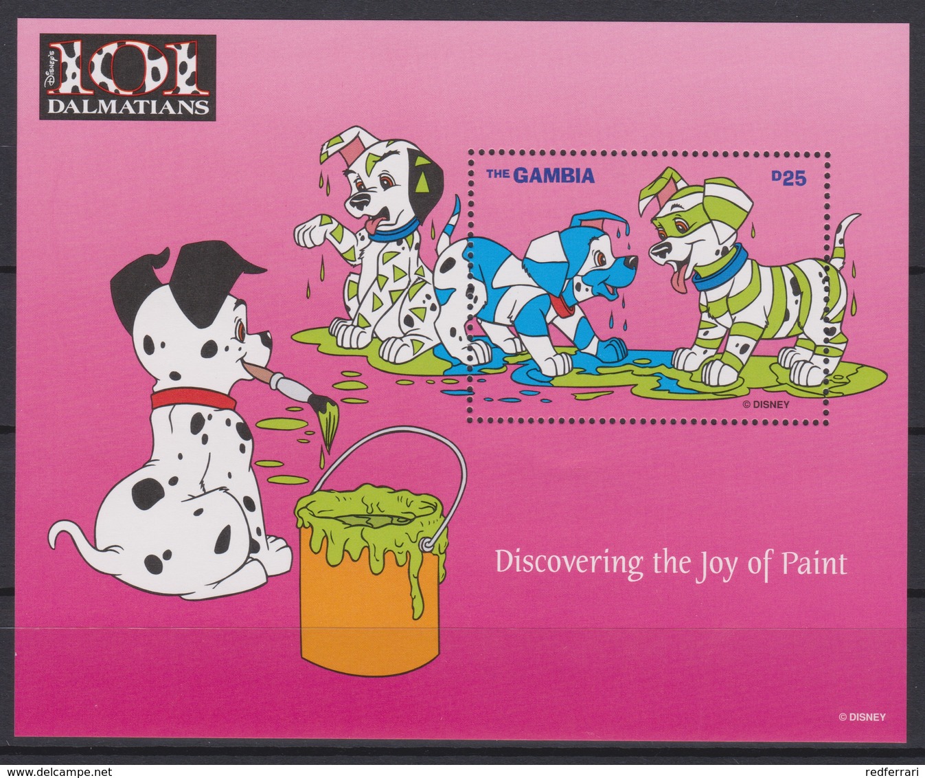 2461  -  The GAMBIA - Disney - 1997 - 101 Dalmatiërs ( Discovering The Joy Of Paint ). - Disney