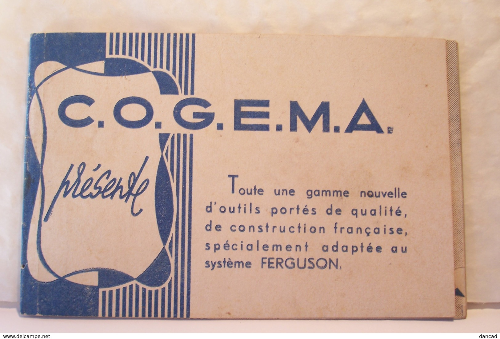 AGRICULTURE -  C.O.G.M.A.   Toute Une Gamme Nouvelle D'outils Portés -( FERGUSON ) - Quartier Cellony - AIX EN PROVENCE - Matériel Et Accessoires