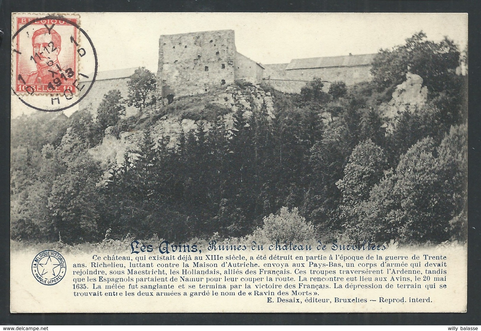 +++  CPA - LES AVINS - Ruines Du Château De Survillers - Desaix   // - Clavier