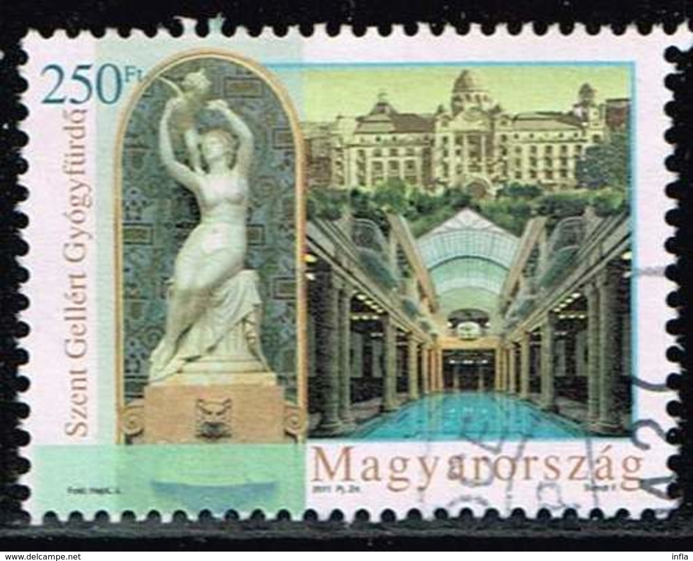 Ungarn 2011, Michel# 5533 O St. Gellért Thermal Bath - Used Stamps