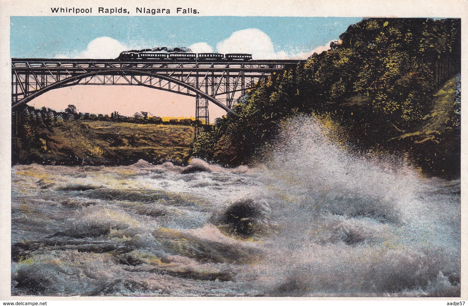 USA Train Near Niagara Falls 1915 - Eisenbahnen