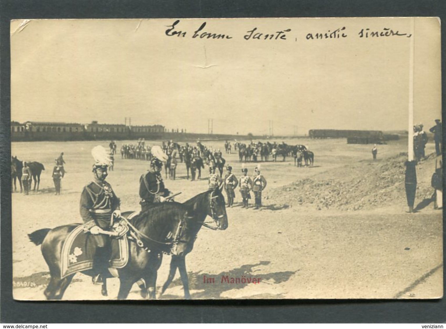 Carte Photo Allemande - Im Manöver, 1904  (dos Non Divisé) - Manoeuvres